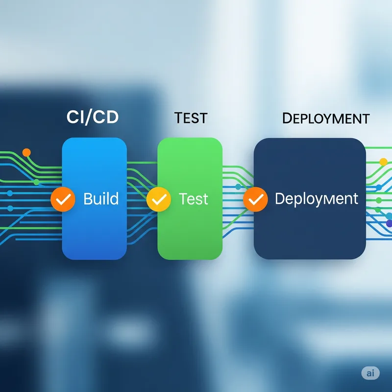 Diagramă de pipeline CI/CD